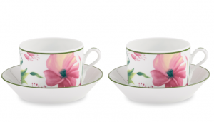 Ginori Florenza MalvaTea Cups + Saucers  Set